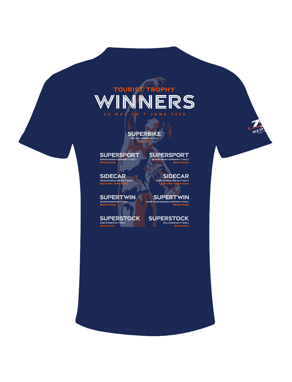 TT Races 2025 Winners T-shirt - Navy